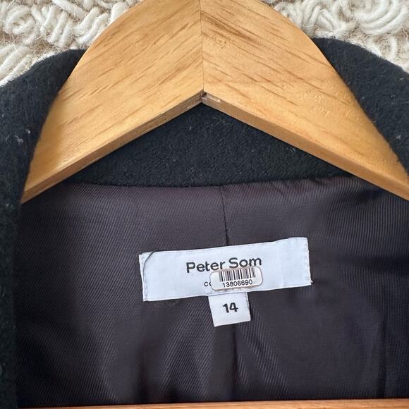 Peter Som Colorblock Wool Coat - Picture 3 of 9